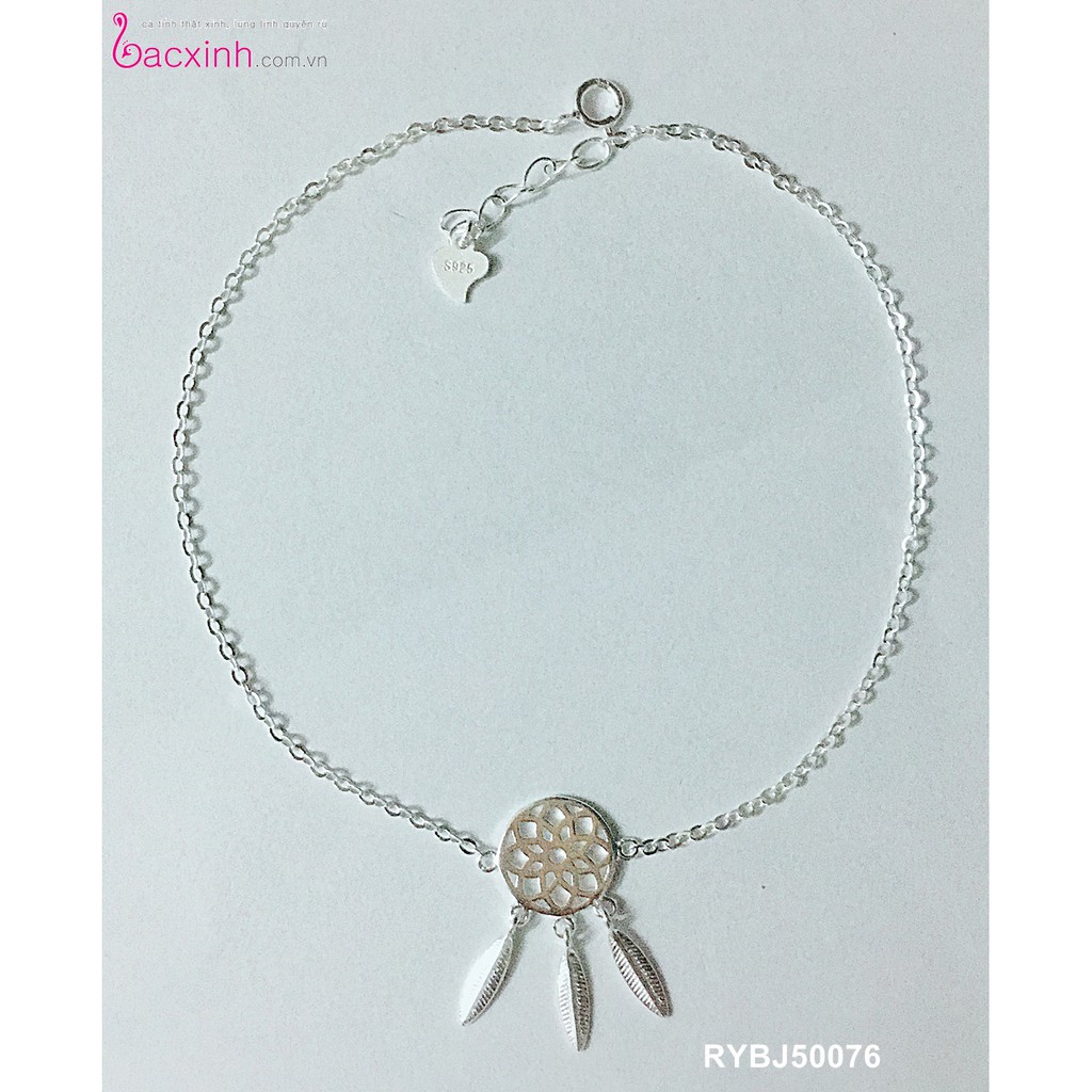 Lắc chân bạc Ý 925 Bạc xinh Huệ Ngân - Vòng bắt giấc mơ Dream catcher RYBJ50076 | BigBuy360 - bigbuy360.vn