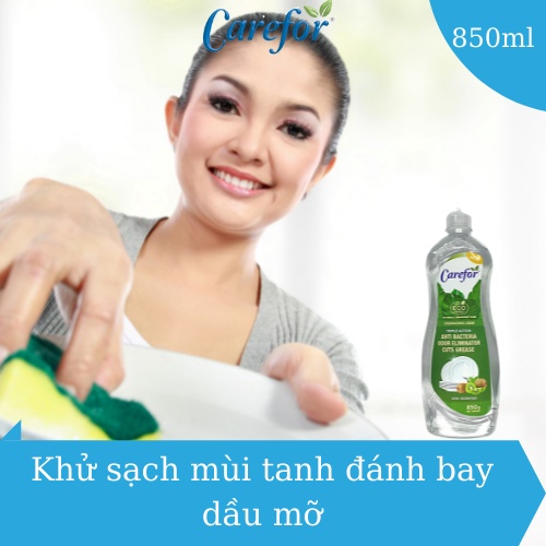 Nước Rửa Chén thiên Nhiên Carefor chính hãng nhẹ  dịu không gây kích ứng da