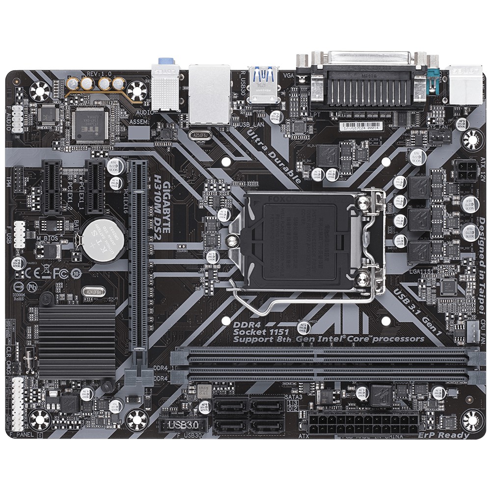 Mainboard GIGABYTE H310M DS2 - Hàng Chính Hãng - Bảo hành 36 Tháng