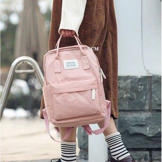 Balo dáng vuông School Bag ! Balo vải dù thời trang nữ - dùng đi học, đi chơi, du lịch, phượt
