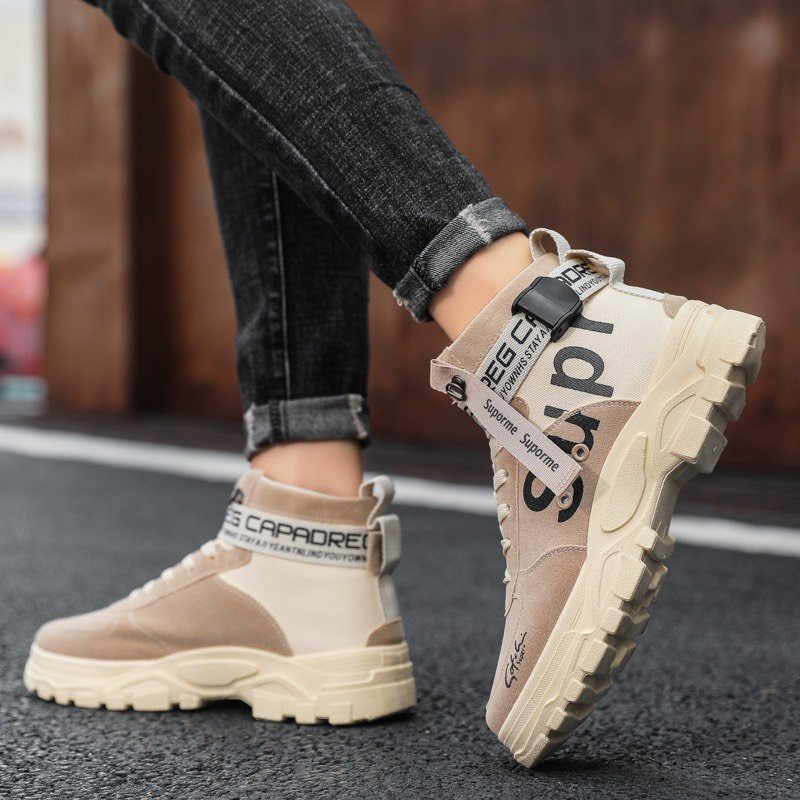 [Mã FAGREEN245 giảm tới 30K đơn 99K] Giày nam cổ cao - giày boots nam cao cấp Sakeroad 1975 phong cách bụi bặm | BigBuy360 - bigbuy360.vn