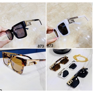 Kính Hiệu Vuông Màu ĐEN Trắng Beo Kim Loại VS Hot Mới 2022 MẮT KÍNH RÂM NAM NỮ VERSACE CAO CẤP CHỐNG UV400 HOT TREND