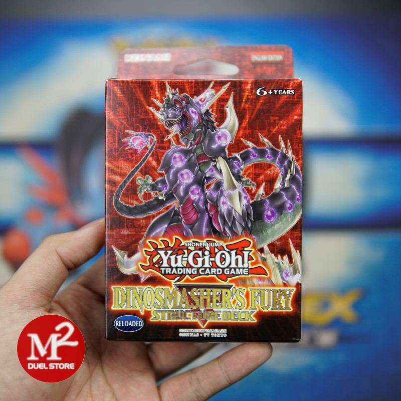 Hộp thẻ bài Dinosmasher's Fury Structure Deck Yugioh - Phiên bản năm 2020 - Nhập khẩu từ Anh UK