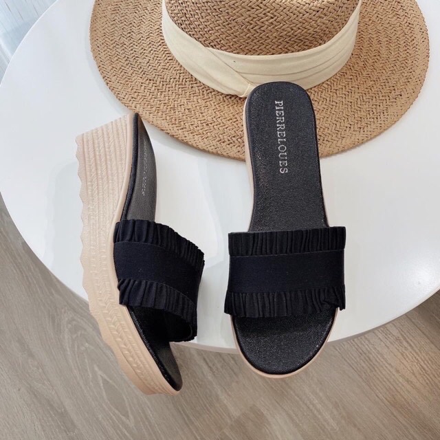 Dép xuồng bản nỉ bèo đế Pu chống nước 7p( hàng đẹp ) | BigBuy360 - bigbuy360.vn