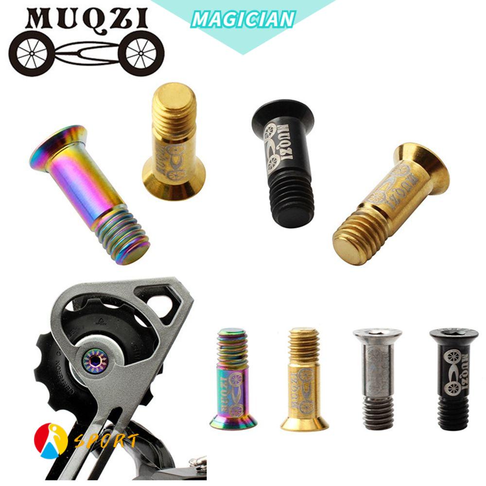 Bộ 1 / 2 cái ốc vít M5 16x7.7x5mm bằng hợp kim titan 4 màu chuyên dụng cho bánh xe đạp leo núi