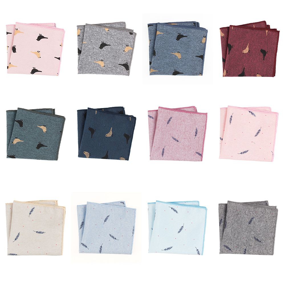 Khăn tay cotton in họa tiết sang trọng cho nam