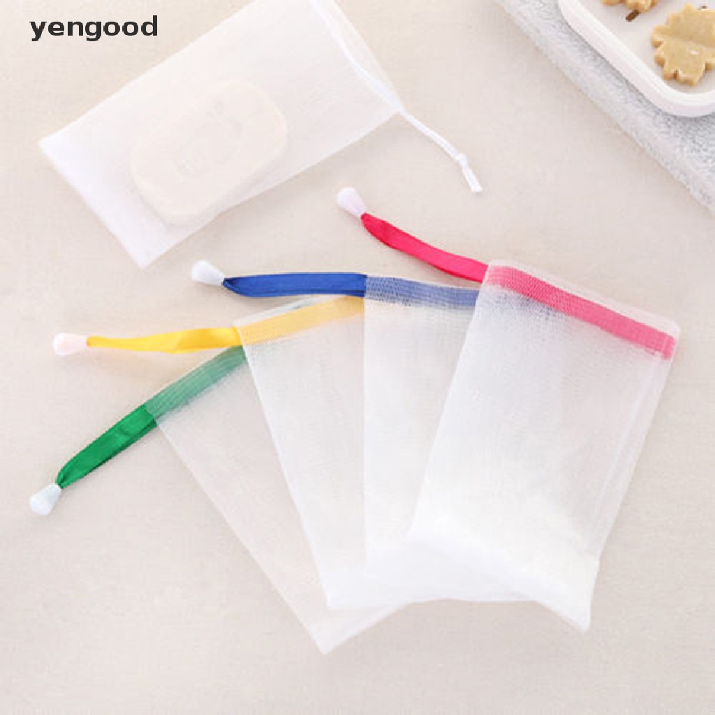 [Hàng mới về] Set 10 túi lưới tạo bọt xà phòng chăm sóc da dễ dàng tiện dụng