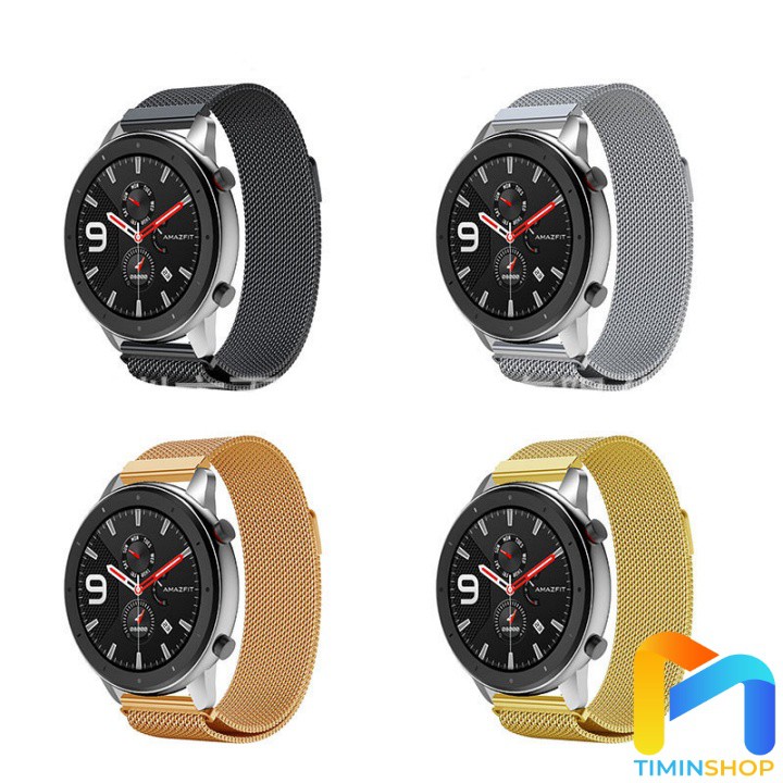 Dây đồng hồ Amazfit GTR 3/ 3 Pro/ GTR 2/ 2e/ GTR 42/ 47mm - thép, khóa nam châm (DT)