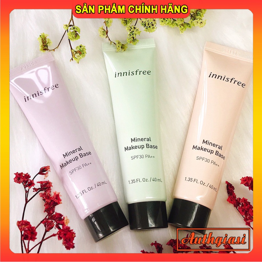 Kem lót Innisfree Mineral Makeup Base SPF30 PA+++ tác dụng 4in1 40ml