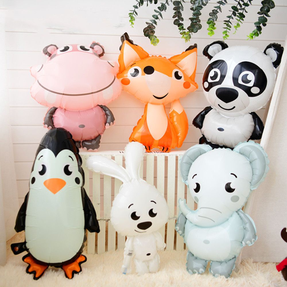 Bong Bóng Nhôm Bơm Hơi Hình Động Vật Hoạt Hình Trang Trí Tiệc Sinh Nhật Cho Bé
