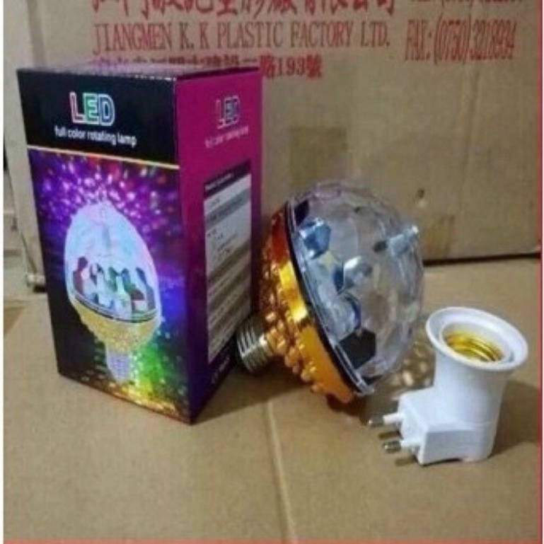 Đèn led trang trí tết, bóng đèn 7 màu tự xoay cảm biến theo nhạc Miễn phí vận chuyển đơn hàng đạt 200k