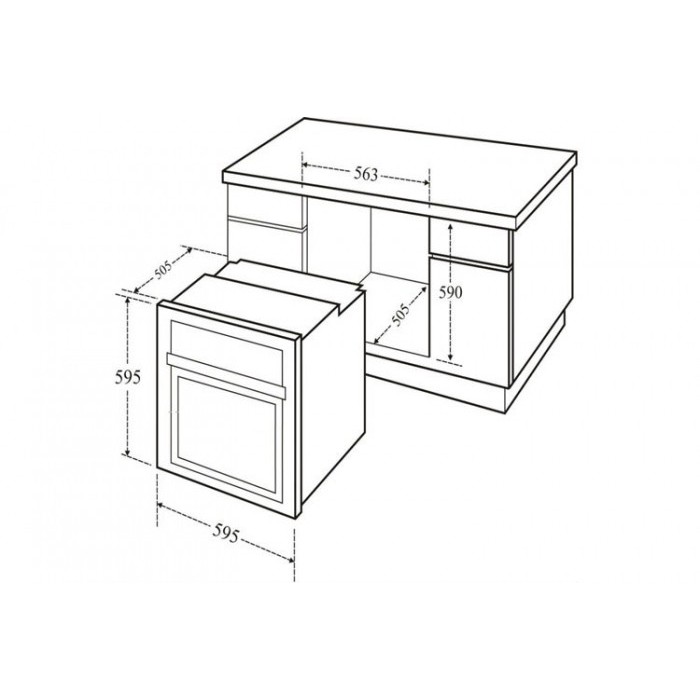 [Mã ELHADEV giảm 4% đơn 300K] Lò nướng âm tủ Canzy CZ-608TP dung tích 59L