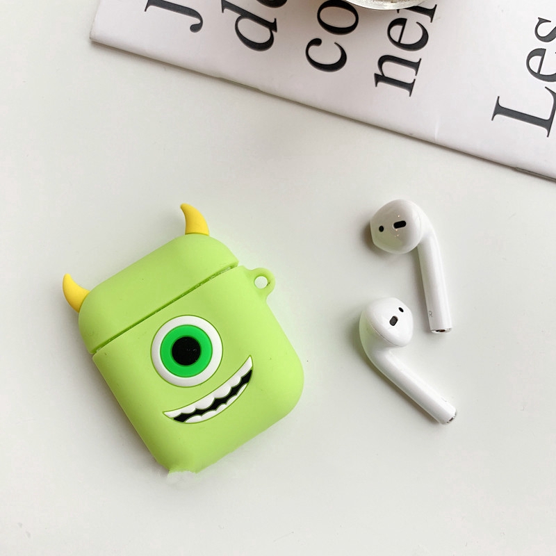 Vỏ silicone hoạ tiết hoạt hình bọc bảo vệ hộp sạc tai nghe Airpods 1/2/pro | BigBuy360 - bigbuy360.vn