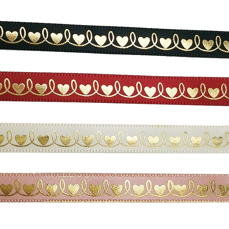 Cuộn Dây Ruy Băng 10Mm Dài 10 Yards In Chữ Love Xinh Xắn