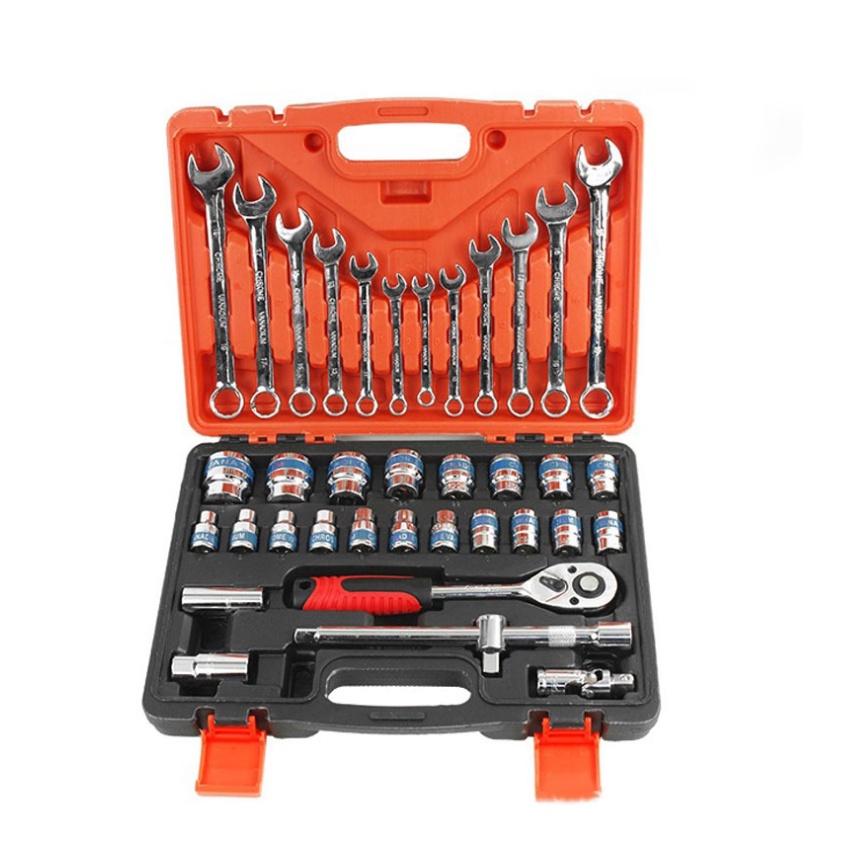 Bộ dụng cụ sửa chữa,bộ cờ lê tuýp 37 chi tiết hàng chrom vanadium cao cấp siêu bền