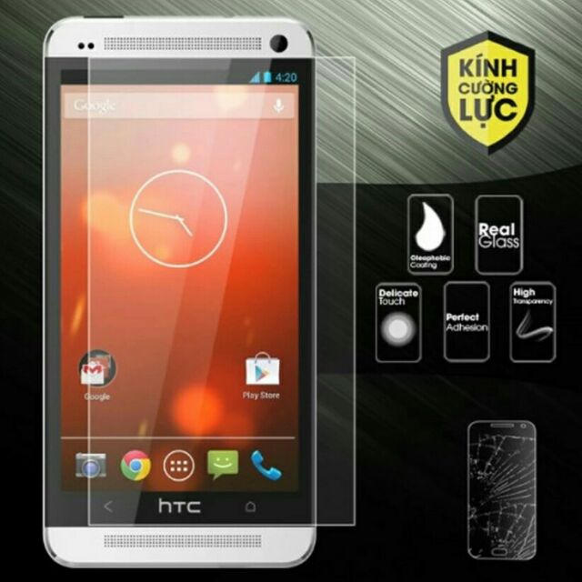 bộ 3 Dán kính cường lực HTC one M7