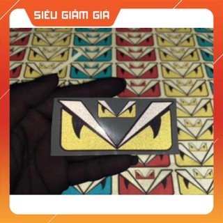 Tem mắt fendi phản quang 4x9cm