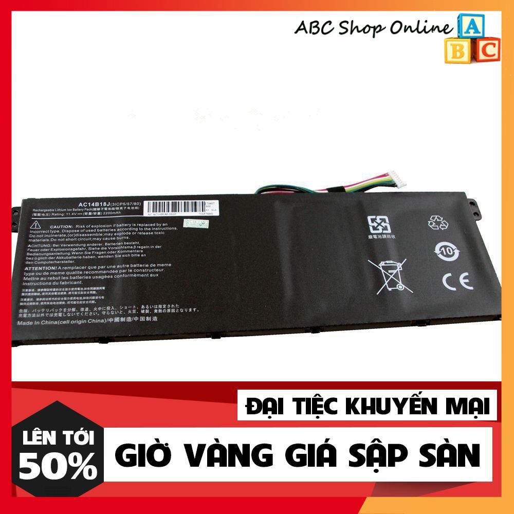 [Mã 273ELHA100K0 hoàn 7% đơn 500K] Pin Acer Aspire E5-721, E5-731, E5-731G, E5-771, E5-771G AC14B18J ( HÀNG ZIN)