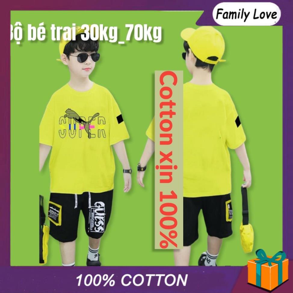 Bộ bé trai 6 tuổi-10 tuổi cao cấp thun xịn 100% phong cách sành điệu thể thao mặc tết hiphop cho bé trai 40kg-65kg