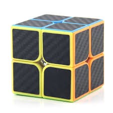 Rubik Carbon MoYu MeiLong 2x2, Rubik 2×2  Xoay Nhanh Mượt tặng kèm chân đế Rubik Moyu
