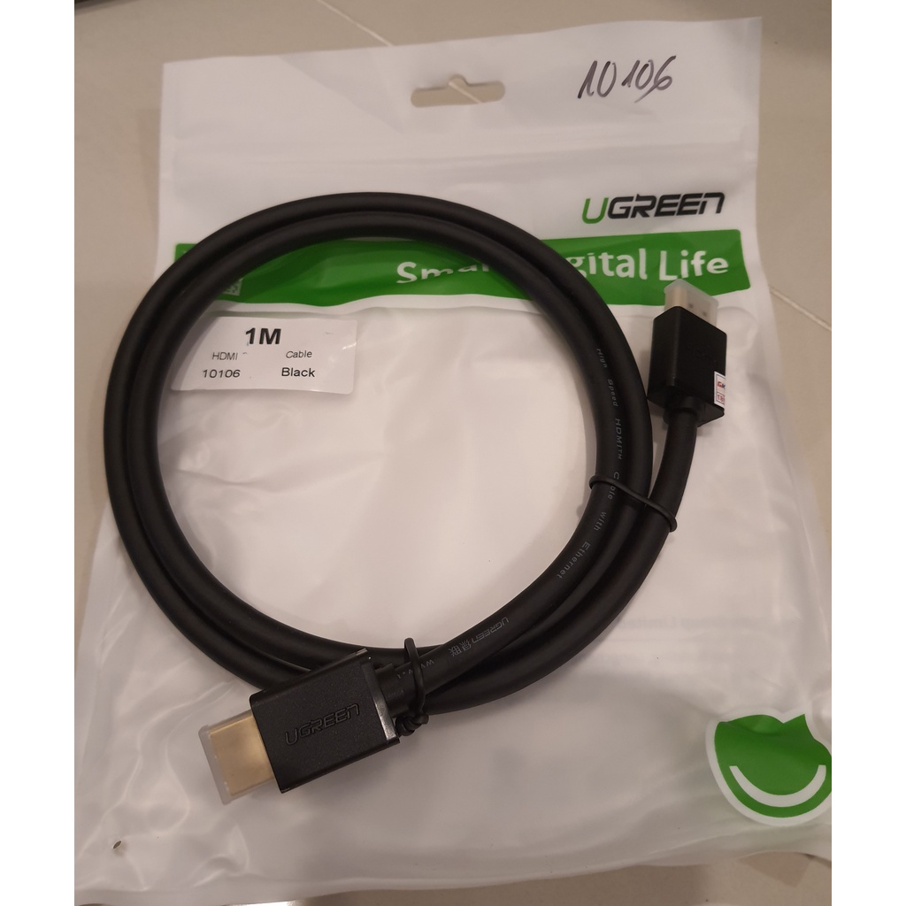Cáp HDMI dài 1m cao cấp hỗ trợ Ethernet + 4k 2k HD104 chính hãng Ugreen 10106