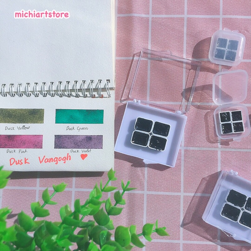 [Michi Art Store] Pocket màu nước tách lớp Dusk Van Gogh hộp 0,5ml, 1ml