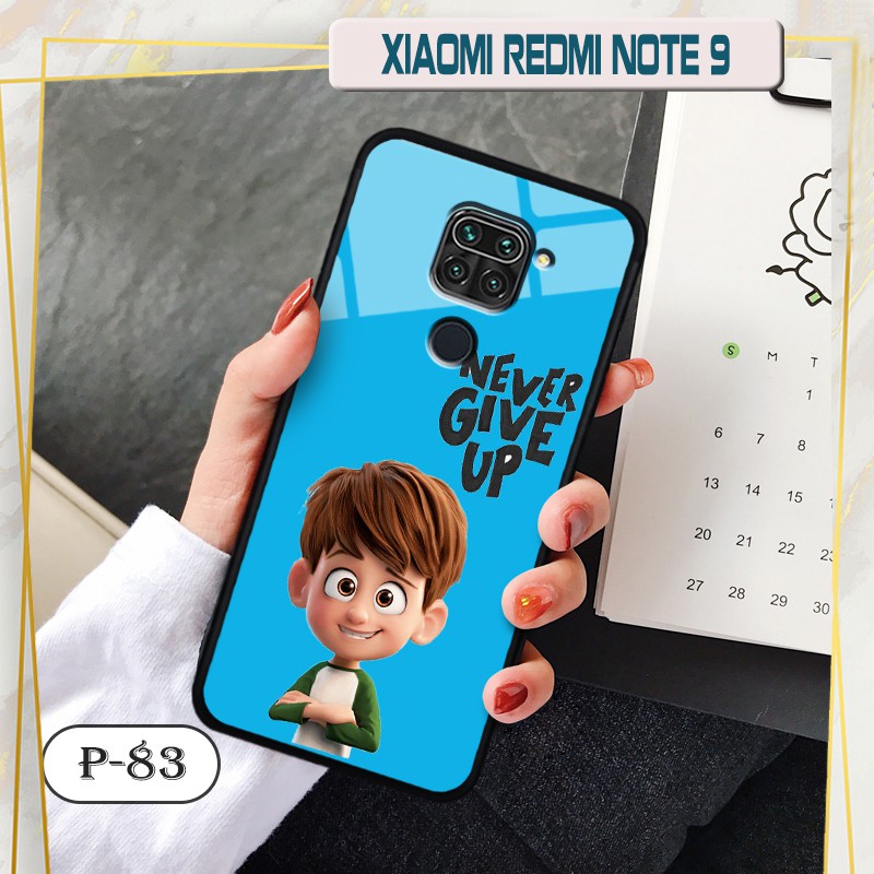 Ốp lưng kính 3D Xiaomi Redmi Note 9- hình cute