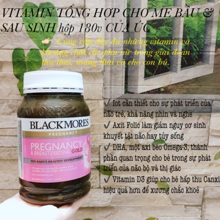 Vitamin tổng hợp bầu Blackmores 180v