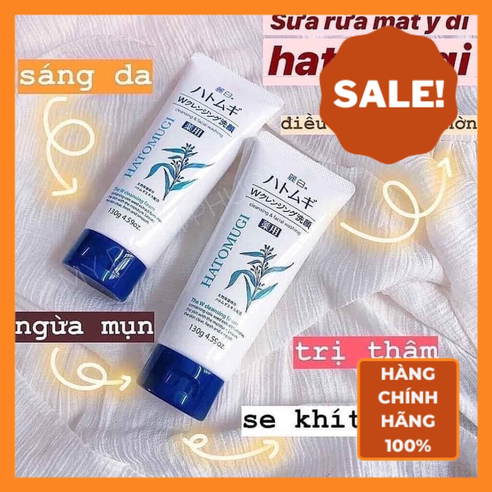 Sữa rửa mặt ý dĩ Hatomugi Naturie 130g của Nhật Bản