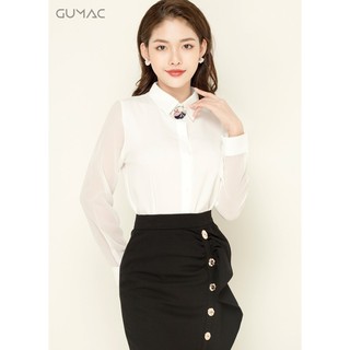 Áo sơ mi phụ kiện GUMAC A05907_TRANG