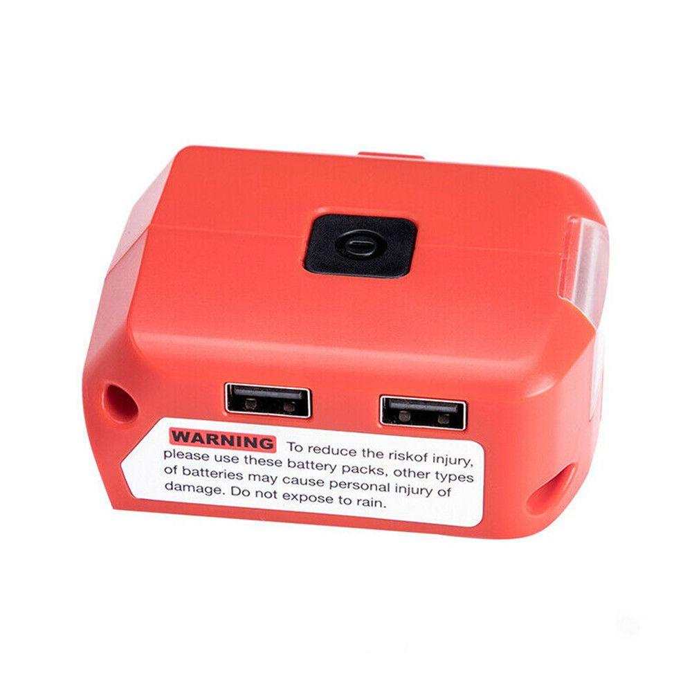 Bộ Chuyển Đổi Pin Li-ion Hai Cổng USB Cho Pin Li-ion Milwaukee M18 18V-20V