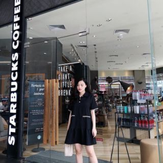 Váy suông đuôi cá viền dạ