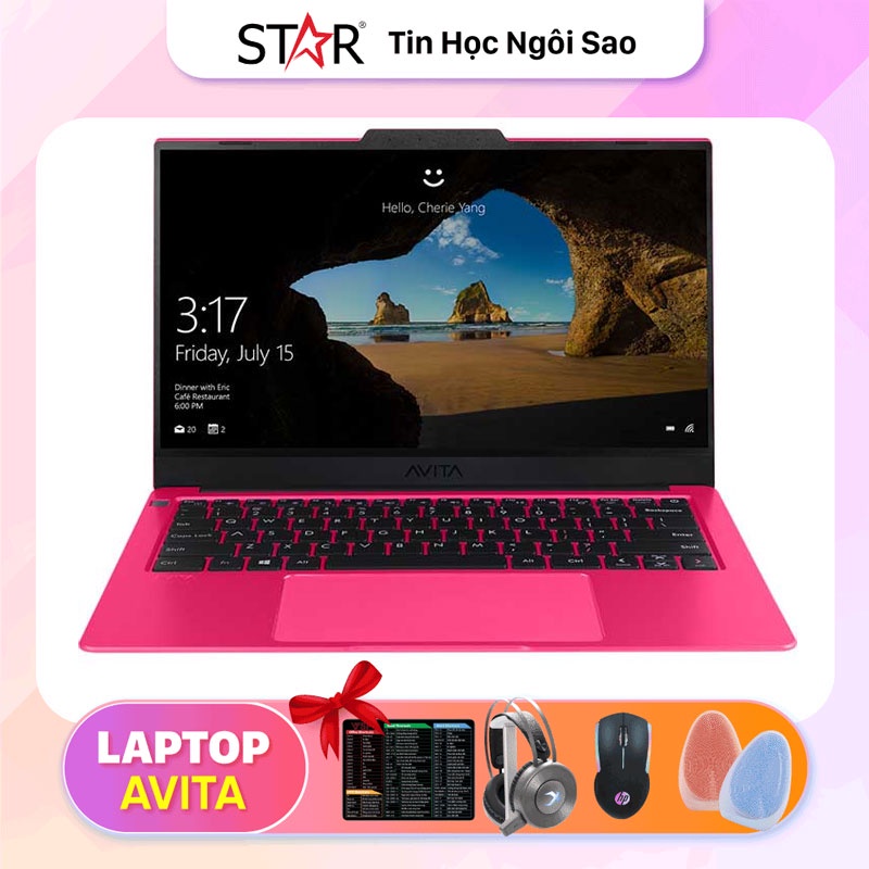 Laptop Avita Liber V14 (NS14A9VNV561-CRAB): AMD R5-4500U, AMD Radeon Graphics, Ram 8G, SSD 512G, FingerPrint, Win10,