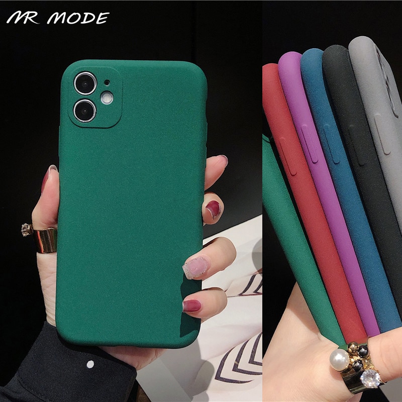 Ốp điện thoại màu trơn mặt nhám chống dấu vân tay cho Xiaomi Redmi Note 10 9 Pro 10s 9s Redmi 9T Note10 Mi 10T Pro 11 POCO X3 NFC M3