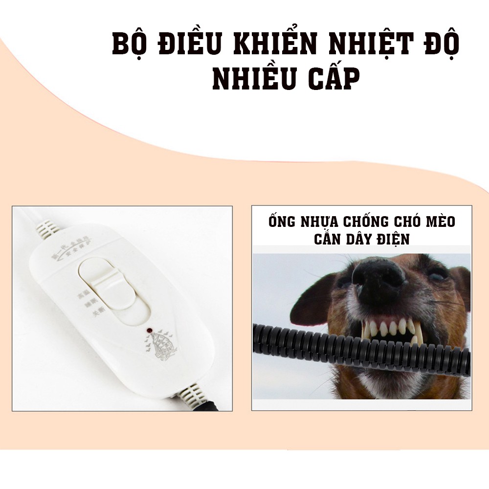 Đệm Sưởi Ấm Cho Thú Cưng, Pet. Đệm Sưởi Cho Chó, Mèo. Thảm Sưởi Ấm Thú Cưng, Thảm Sưởi Chó Mèo. KT 45x45cm. BH 6 Tháng