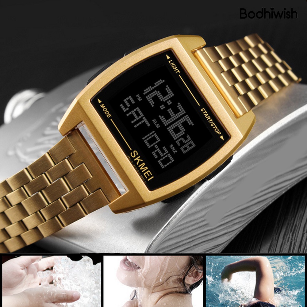 Đồng Hồ Đeo Tay Kỹ Thuật Số Chống Thấm Nước Dành Cho Nam