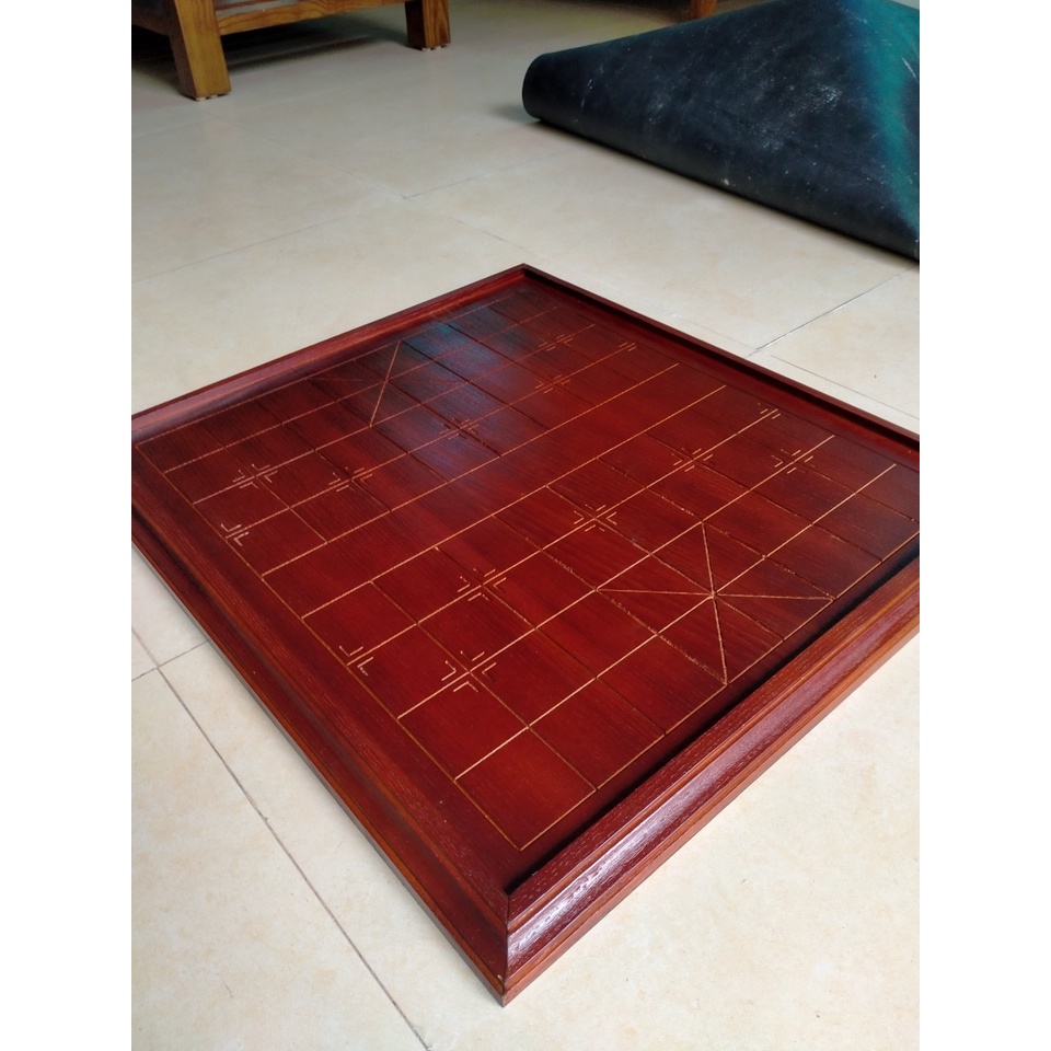Bàn cờ tướng đẹp gỗ sồi giá rẻ 50x60cm màu nâu nhiều kiểu dáng