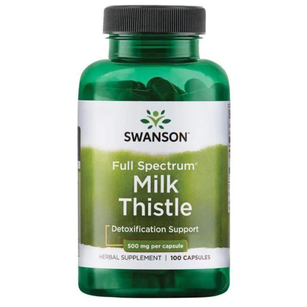 Viên Uống Thải Độc Gan, Bổ Gan Full Spectrum Milk Thistle 500mg 100 viên Swanson của Mỹ