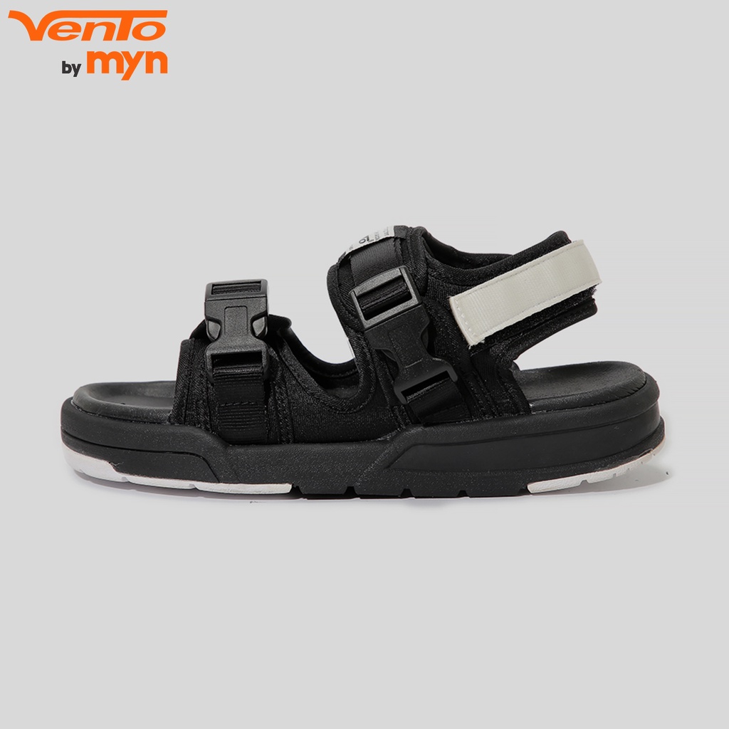 [Freeship] Sandal Vento Nam Nữ 1002 Đen trắng - Phong cách Unisex - Đế IP cao 2.5cm, chống trơn, chống xẹp lún
