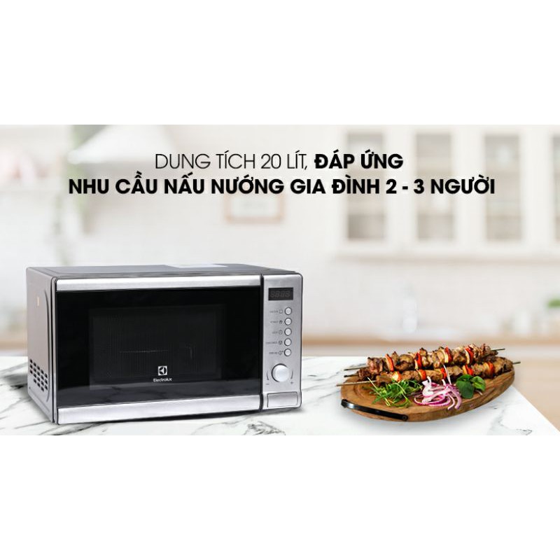 Lò Vi Sóng ELECTROLUX EMS2027GX🍄 FREE SHIP 🍄 BẢO HÀNH 12 THÁNG - CHÍNH HÃNG