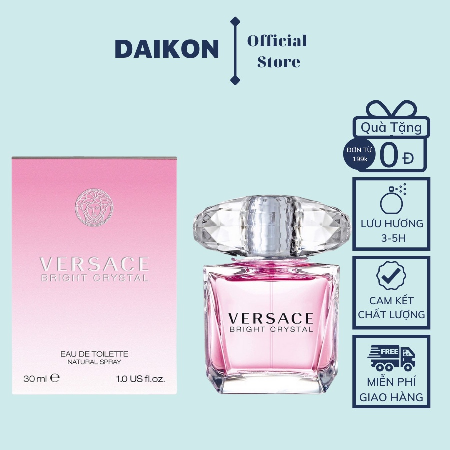 Nước hoa nữ Versace Bright Crystal Dễ Thương Cuốn Hút EDT 90ml - Dầu thơm nữ tinh tế cá tính - Daikon Store