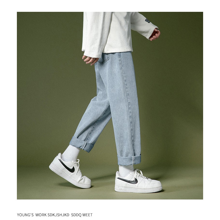 Quần Jean baggy nam  nữ jeans unisex - Thiết kế đơn giãn trẻ trung - phù hợp với giới trẻ | BigBuy360 - bigbuy360.vn