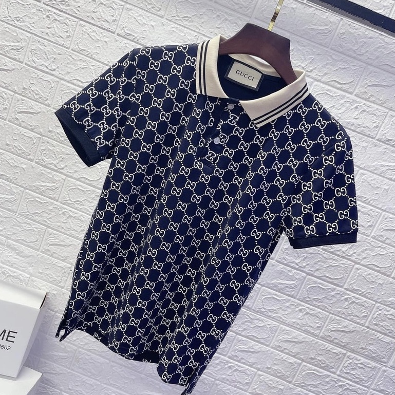Áo Polo , Áo Cổ Bẻ GG In 3D Toàn Thân Chất Liệu Vải Gai Thấm Hút Mồ Hôi Cực Hot