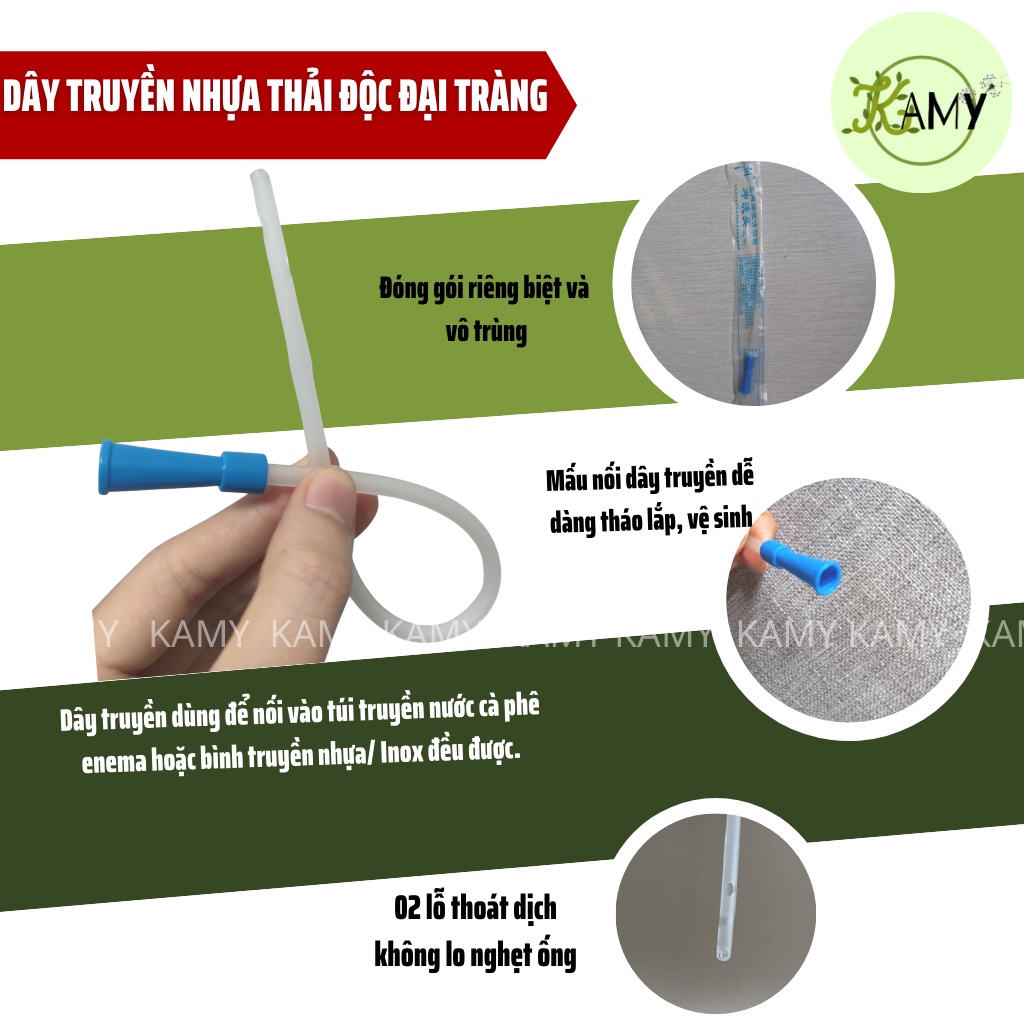 Dây truyền mềm thải độc cafe Enema, thụt tháo đại tràng, enema ...