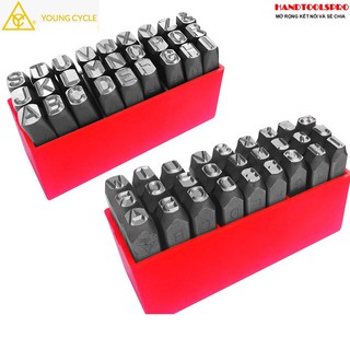 Bộ đóng chữ xuôi đủ size từ 2mm==> 12mm hiệu young cycle yc-601-12.0
