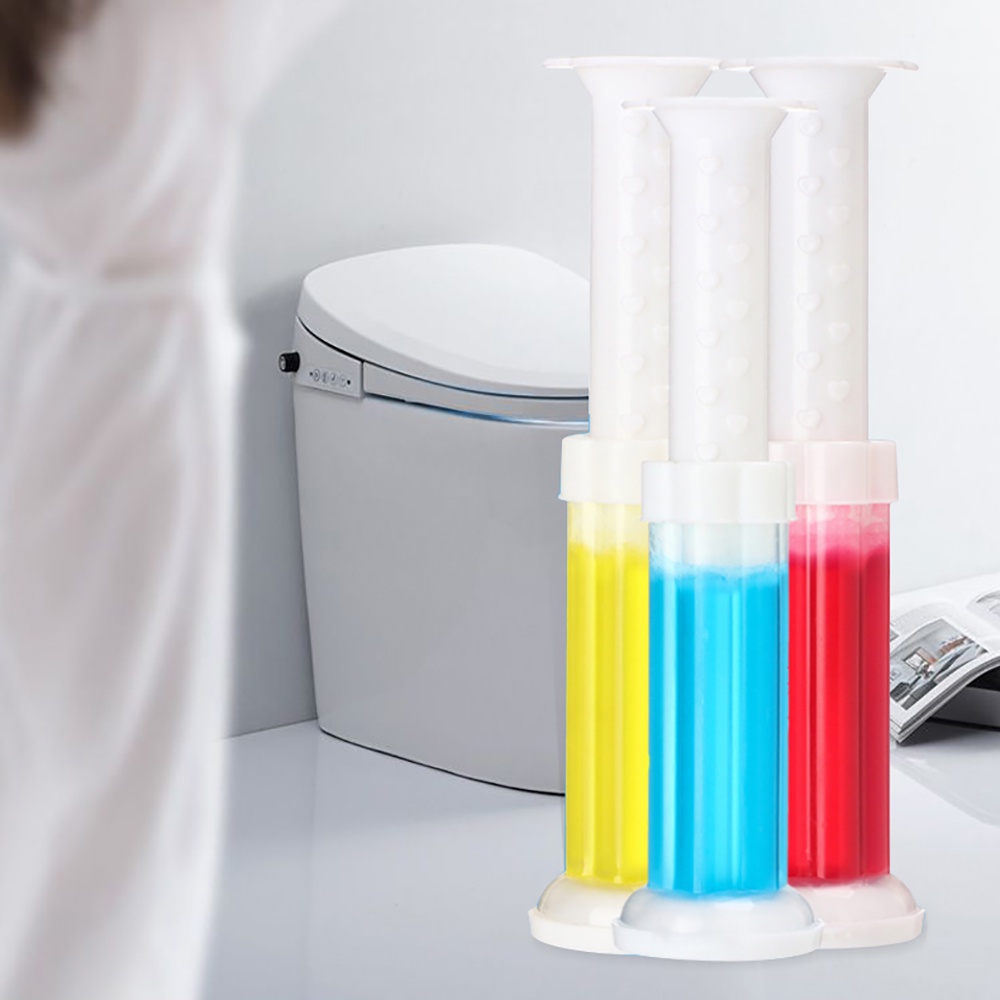 Ống gel tẩy rửa khử mùi cho nhà vệ sinh tự động với nhiều loại hương hoa và trái cây 14 lần nhấn tiện dụng