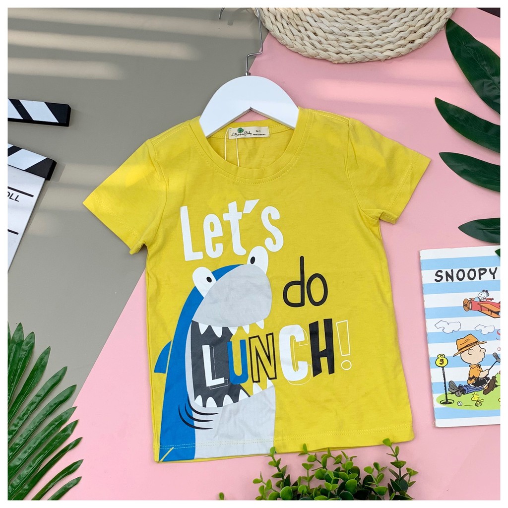 Áo cotton, vải sược cộc tay xuân hè in hình bé trai size 1-7T, cho bạn từ 10-22kg. Chất cotton, vải sược siêu đẹp.Lô 1