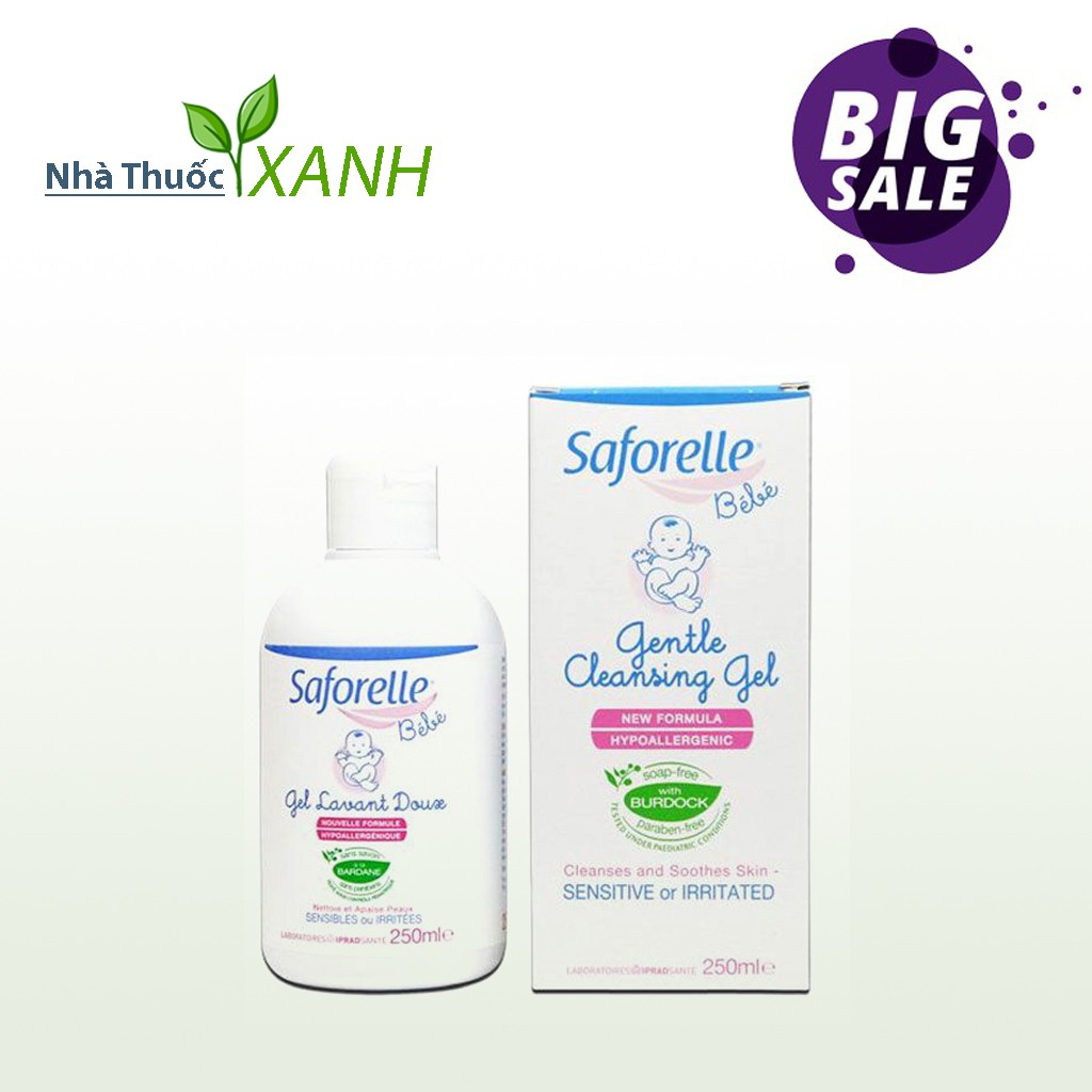 Gel tắm gội dịu nhẹ cho bé Saforelle Bebe 250ml [CHÍNH HÃNG]