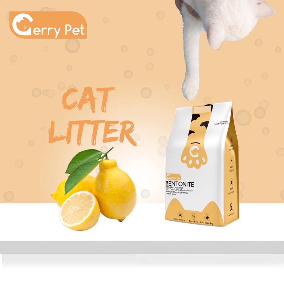 [GIÁ HỦY DIỆT] Cát Vệ Sinh Cho Mèo Gerry Pet Túi 15L Thấm Hút Triệt Để Không Bụi - Bobo Pet Shop Hà Nội