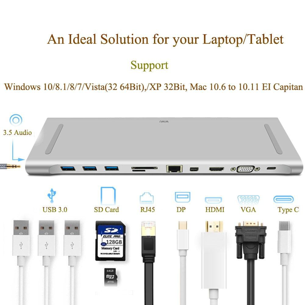 Hub Usb C 11in1 - Khe cắm SD/TF - Sở hữu SDXC, SDHC, SD, Micro SDXC, Micro SD, Micro SDHC